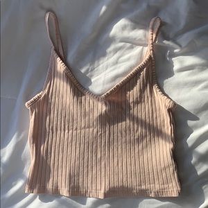 cropped nude cami